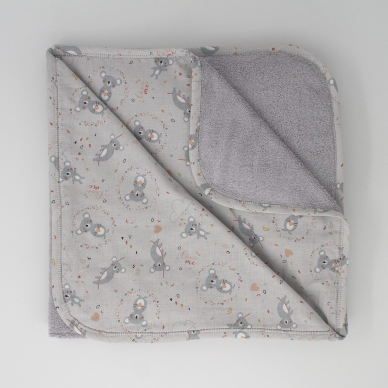 Sortie de bain en douceur - gris