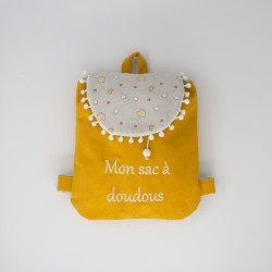 Sac à doudous - Personnalisable - jaune