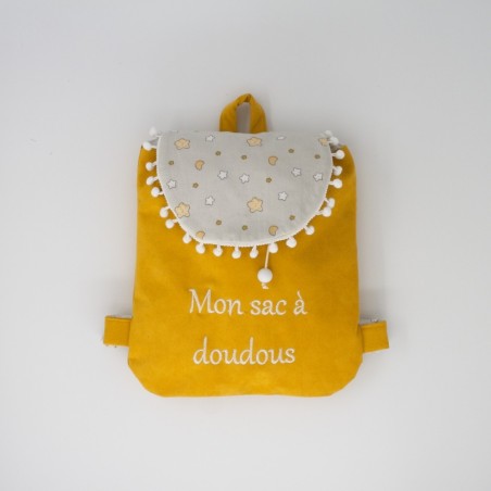 Sac à doudous - Personnalisable - jaune