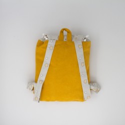 Sac à dos enfant - jaune- impression Mon sac à doudou