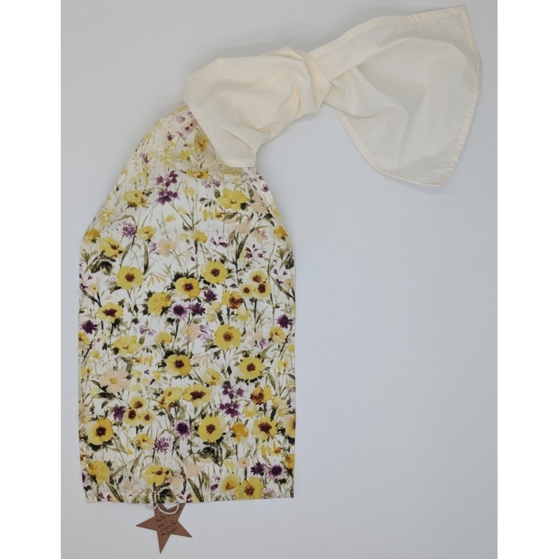 Foulard soyeux jaune tendre