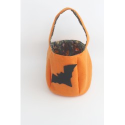 copy of Panier Halloween - grand modèle citrouille orange intérieur claire