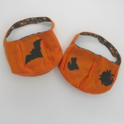 copy of Panier Halloween - grand modèle citrouille orange intérieur claire