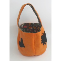 copy of Panier Halloween - grand modèle citrouille orange intérieur claire