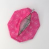 Trousse cosmétique rose avec des roses