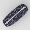 Trousse d'écolier bleue motif floral